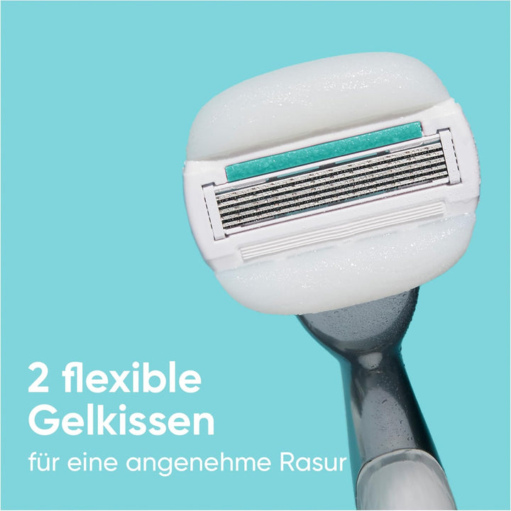 Gillette Venus Comfortglide 5 Sensitive, Rasierklingen Damen, 4 Ersatzklingen 4 Klingen ALT, 4 Kling