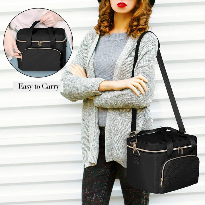 Makeup Tasche Reisetasche mit 2 einzelnen Kosmetiktaschen, grosser Makeup Organizer für Frauen, Schw