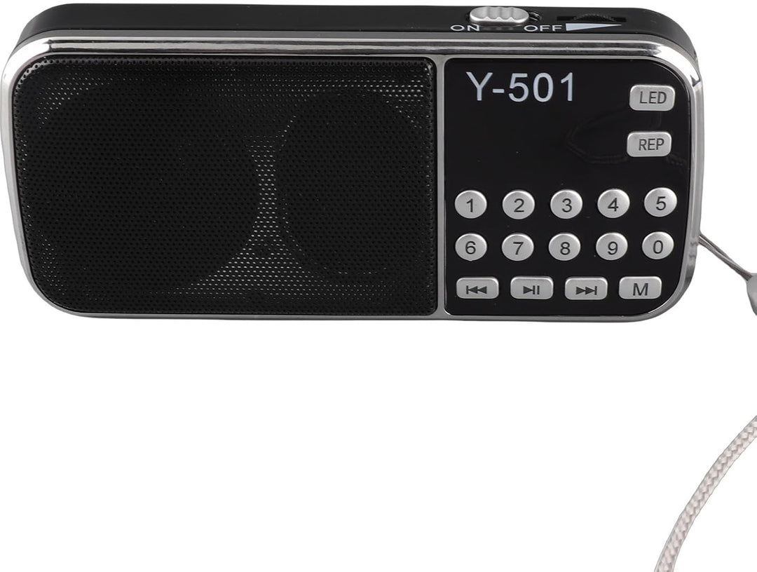 VBESTLIFE -Radio mit LED-Taschenlampe-Funktion, MP3-U-Scheibe des Musik-Spieler-FM TF