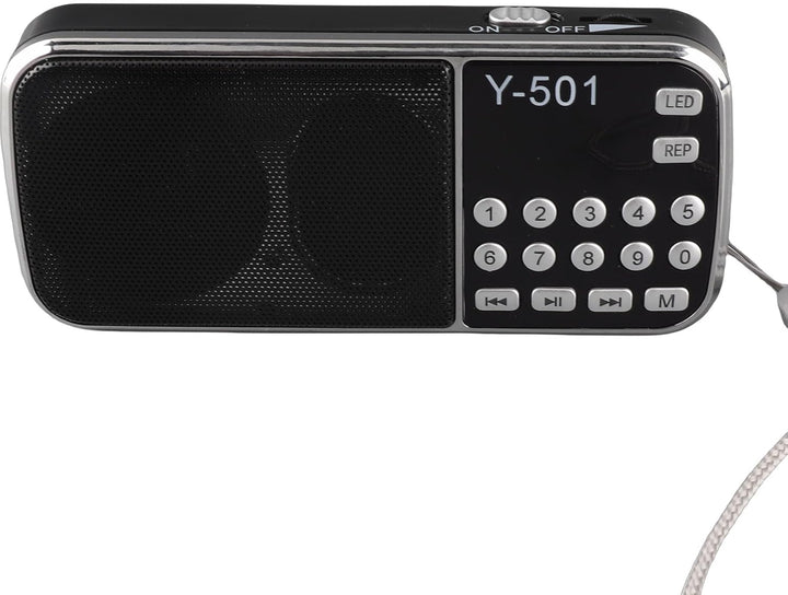 VBESTLIFE -Radio mit LED-Taschenlampe-Funktion, MP3-U-Scheibe des Musik-Spieler-FM TF