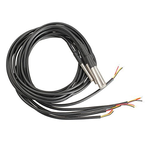 Temperaturfühler, wasserdicht, Temperatursensoren, Schwarz, 5 Stück