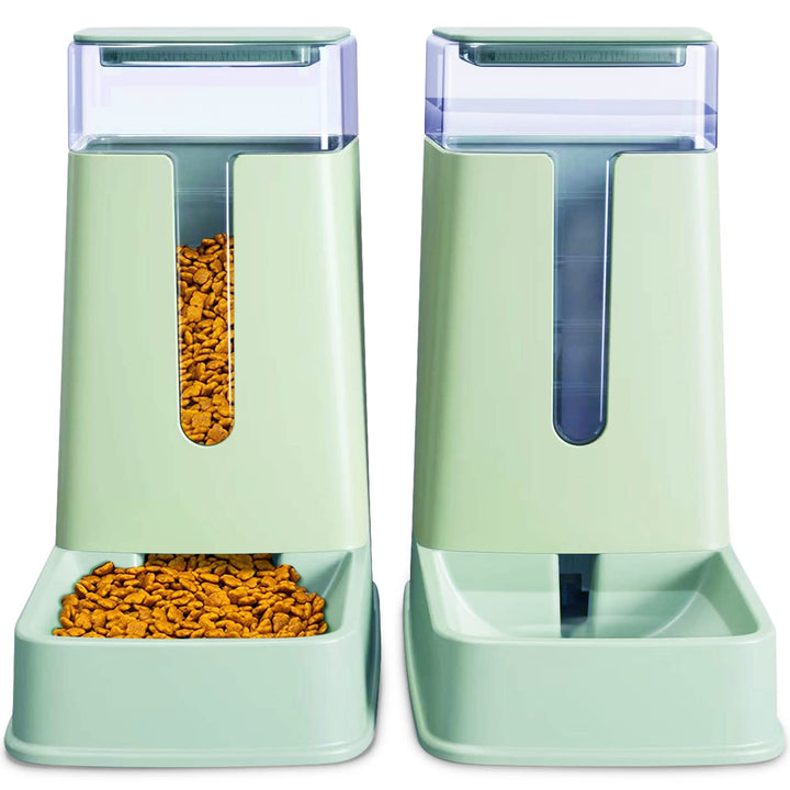 Automatischer Futterspender für Hunde und Wasserspender, Grün
