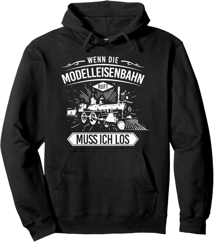 Modelleisenbahn Ruft Eisenbahn Eisenbahner Modellbauer Pullover Hoodie