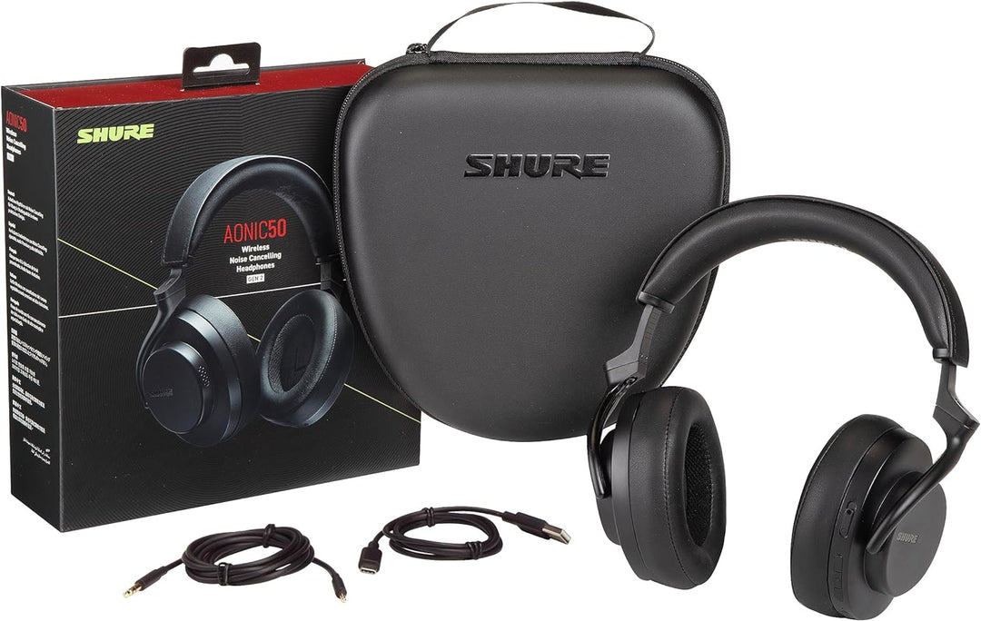 Shure AONIC 50 GEN 2 Kabellose Kopfhörer mit Noise Cancelling - Schwarz Gen 2 Schwarz, Gen 2 Schwarz
