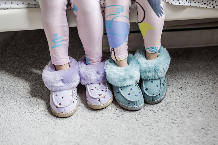 Vanuba - Kinder Hausschuhe Peppin, Lammfell Winterschuhe, Baby Schuhe, Junge und Mädchen, Echtleder,