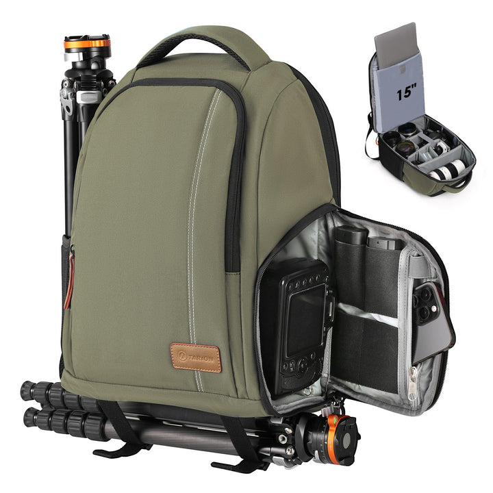 TARION Kamerarucksack Spiegelreflex Fotorucksack Wasserdicht Leicht und Kompakt Klein DSLR Rucksack
