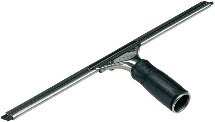 UNGER Fensterreiniger S-Wischer Hard (25 cm, Fensterabzieher, Harter Wischergummi, ideal für warme T