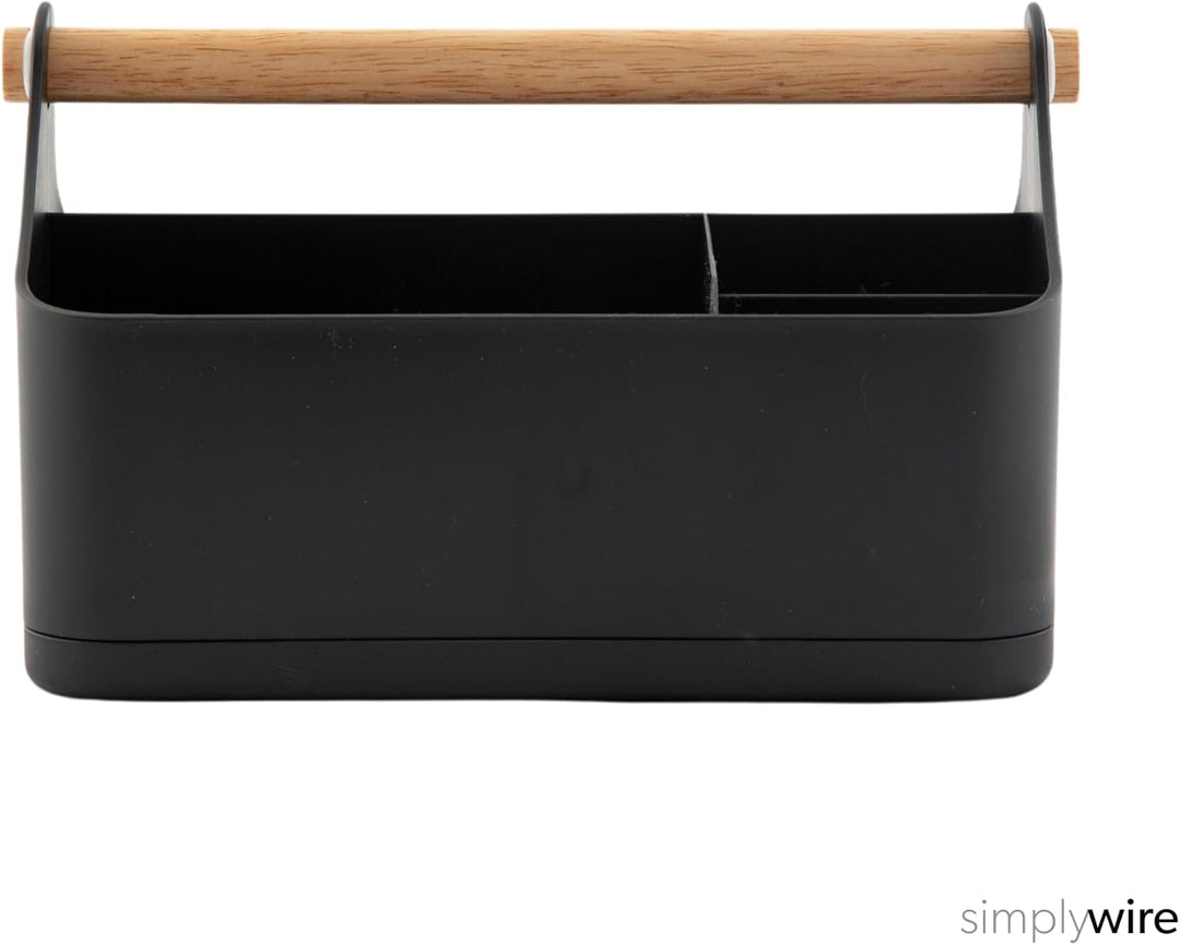 simplywire – Make-up-Organizer – Badezimmer-Caddy – Schwarz, Schwarz