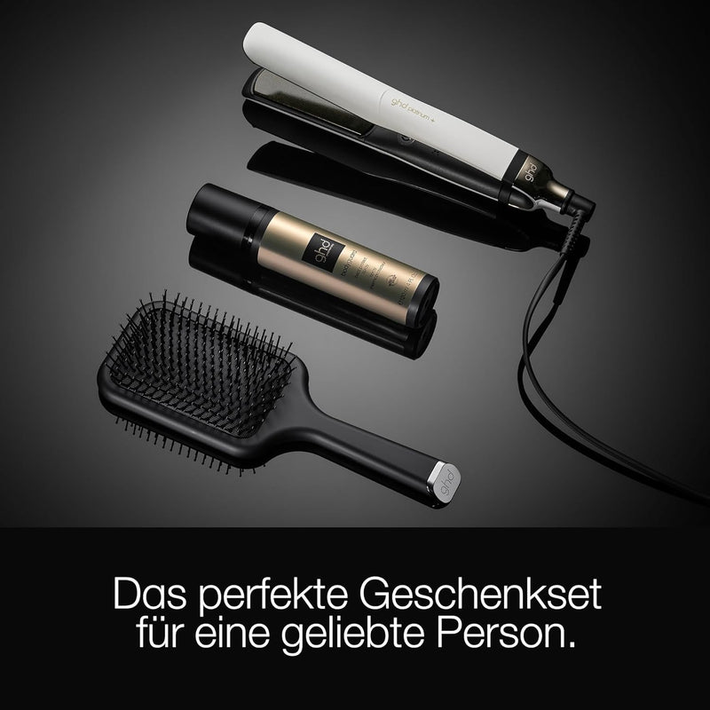 ghd platinum+ Geschenkset mit dem ghd bodyguard und der Allrounder Bürste - Paddle Brush