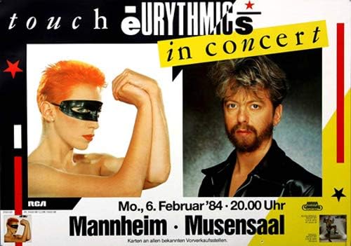 Eurythmics - Sweet Dreams, Mannheim 1984 » Konzertplakat/Premium Poster | Live Konzert Veranstaltung