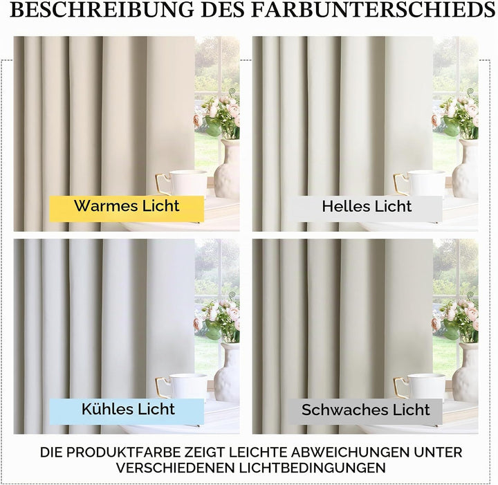 Pony Dance Blickdichte Gardinen Schlafzimmer - Schlaufengardinen Wohnzimmer Modern Thermovorhang geg