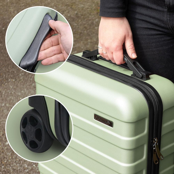Cabin Max Anode Handgepäck Trolley-Koffer für Untersitz, 24 l, Wizz Air 40x30x20cm, (Grun, 40 x 30 x