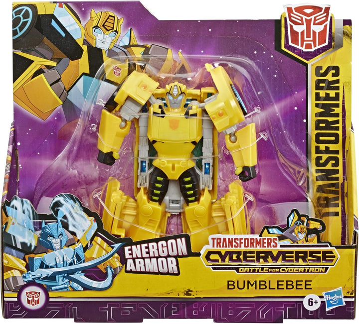 Transformers Cyberverse Ultra-Klasse Bumblebee Action-Figur, lässt Sich für mehr Power mit der Energ
