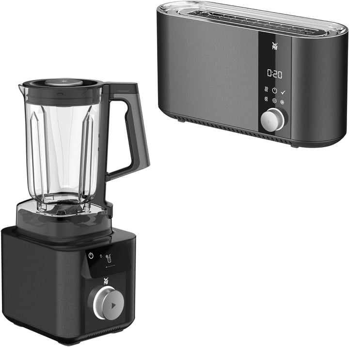 WMF Set 2-teilig Master Toaster Langschlitz motorisiert, Toaster 2 Scheiben, XXL-Toast, automatische