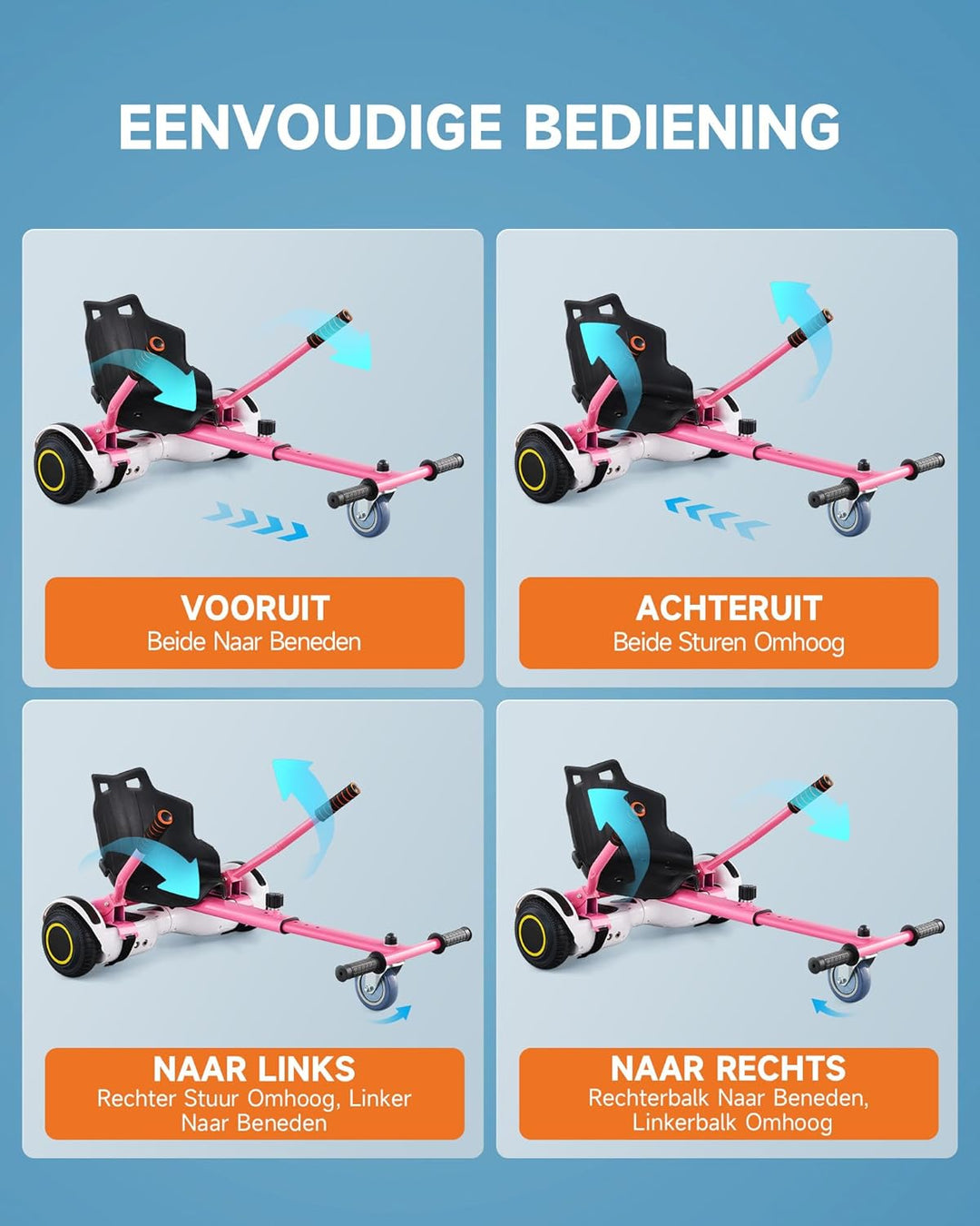CO-Z Hoverboard Sitz Hoverkart Gokart Sitz für 6,5 Zoll 8,5 und 10 Zoll Hoverboards Sitzscooter Sitz