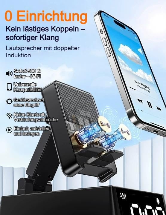 BBL Geburtstagsgeschenke für Männer und Frauen, Induktions Lautsprecher mit Bluetooth-HD-Sound, Hand