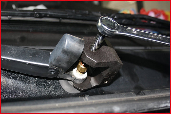 KS Tools 700.1178 BMW Scheibenwischerarm-Abzieher mit verstellbarer Abziehgabel, 16-38mm