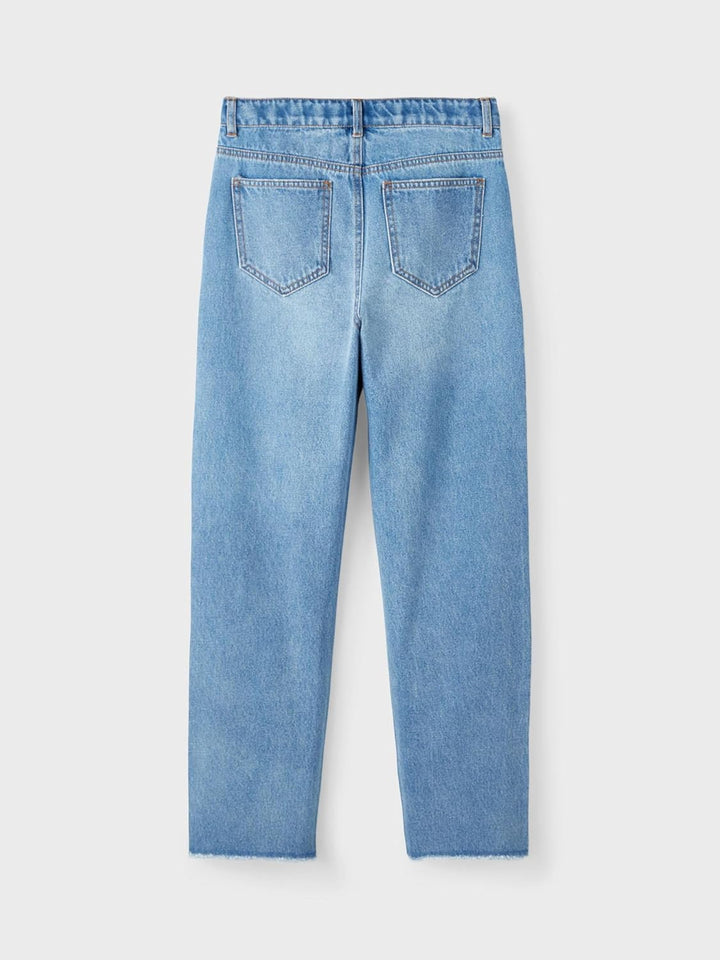 NAME IT Mädchen Nlfbizza DNM Straight Dis Pant Noos Jeans, 140