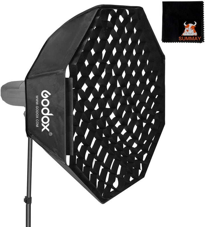 GODOX Softbox 120cm 47in Achteckige Softbox Honeycomb Gitter Softboxen Bowens Halterung für Blitzger