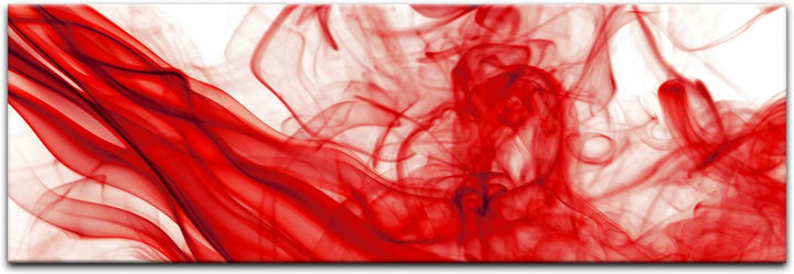 Bilderdepot24 Bild auf Leinwand | Rauch Abstrakt in 90x30 cm als Panorama Wandbild | Wand-deko Dekor