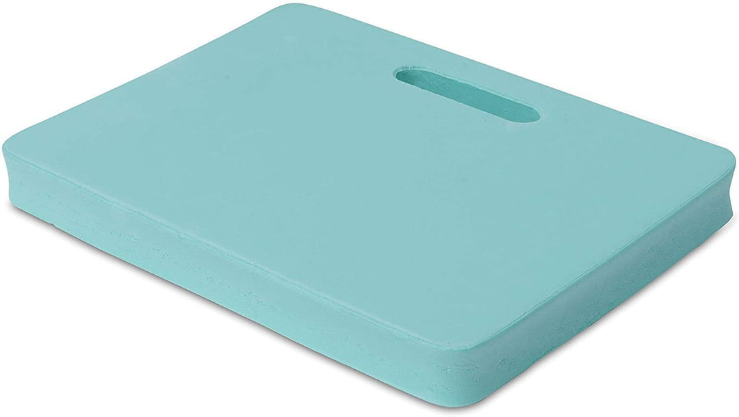 Relaxdays, grün Kniebank, weiches Kniekissen, 2 Taschen, klappbar, Kniehilfe Gartenarbeit, bis 150 k