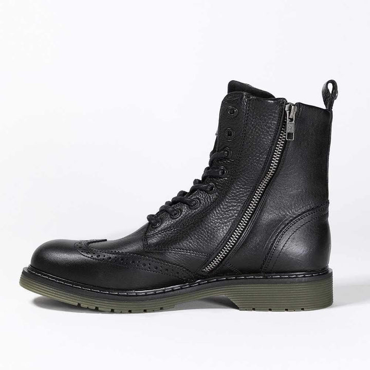 John Doe Motorradschuh Sixty | XTM| Threepoint Protection | Lederstiefel aus Rindsleder | Rutschfest