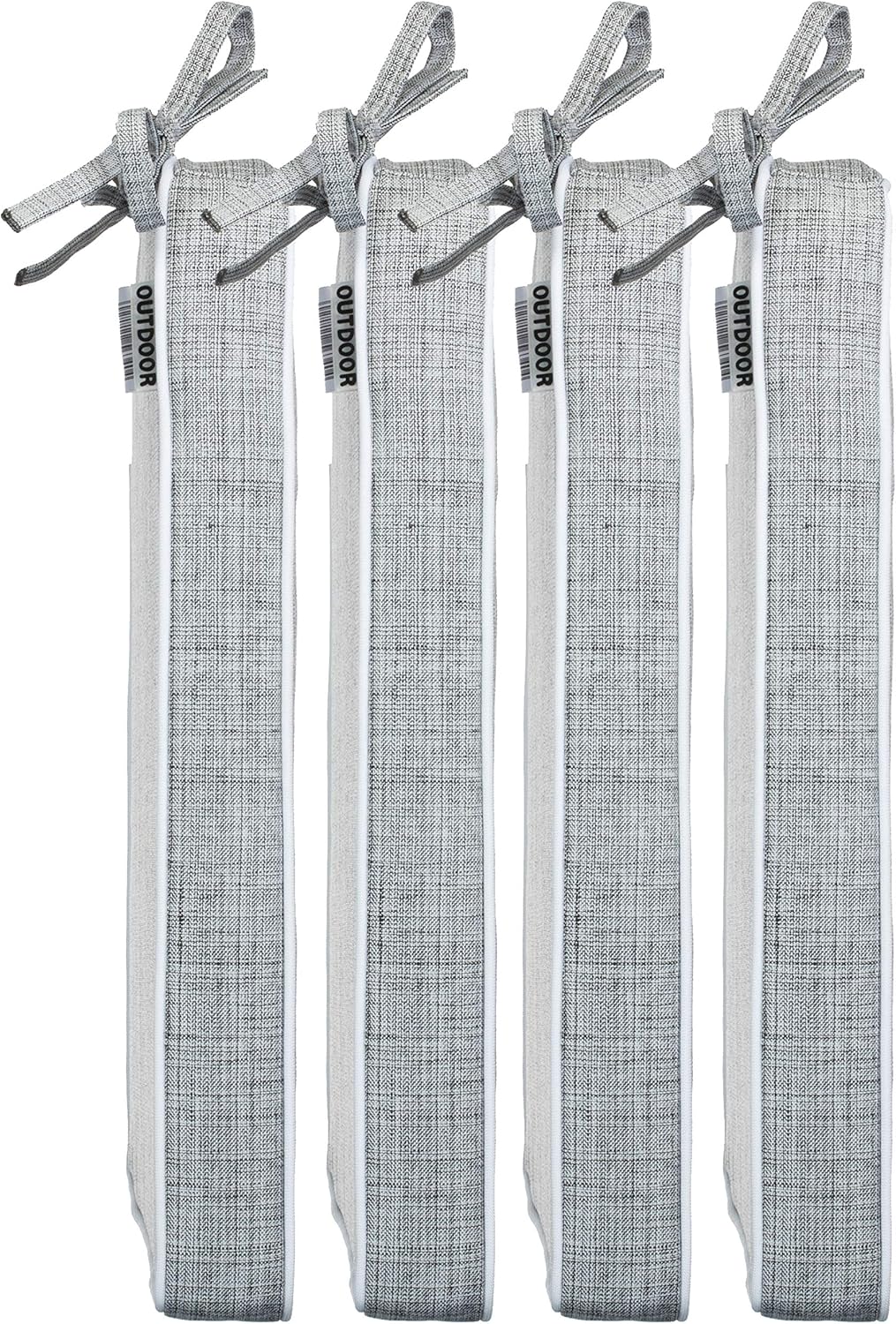 Brandsseller 4er Set Sitzkissen 40x40x4 cm – Wasser- & schmutzabweisende Stuhlkissen mit Bindebänder