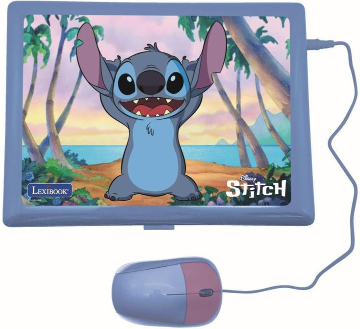 Lexibook, Disney Stitch, zweisprachiger deutsch/englischer Lerncomputer, Spielzeug für Kinder mit 12