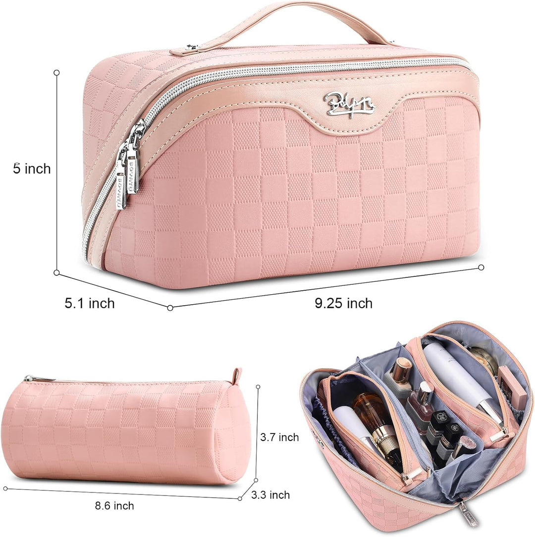 BOYATU Reise-Make-up-Tasche, Kosmetiktasche für Damen 01-d-pink, 01-d-pink