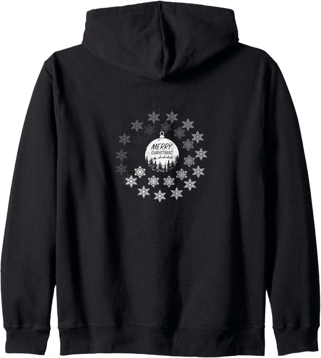 Merry Christmas Frohe Weihnachten Schneekugel Kapuzenjacke