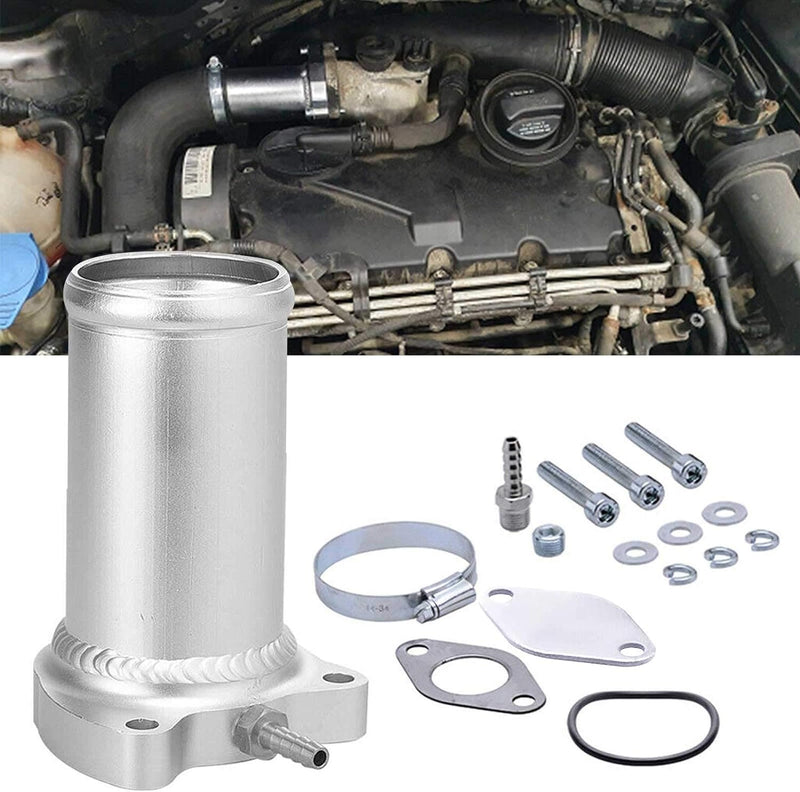 AGR Ventil Kit für AGR Delete Kit 1.9 TDI 130/160 CV Diesel 57mm Silber, Silber