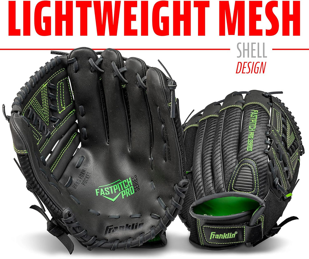 Franklin Sports Fastpitch Pro Series Softballhandschuhe lime 28 cm Rechte Hand Wurf, lime 28 cm Rech