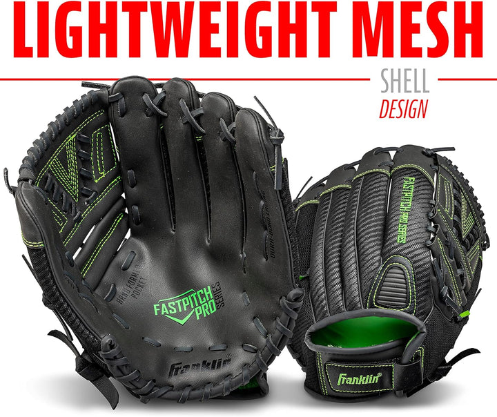 Franklin Sports Fastpitch Pro Series Softballhandschuhe lime 28 cm Rechte Hand Wurf, lime 28 cm Rech