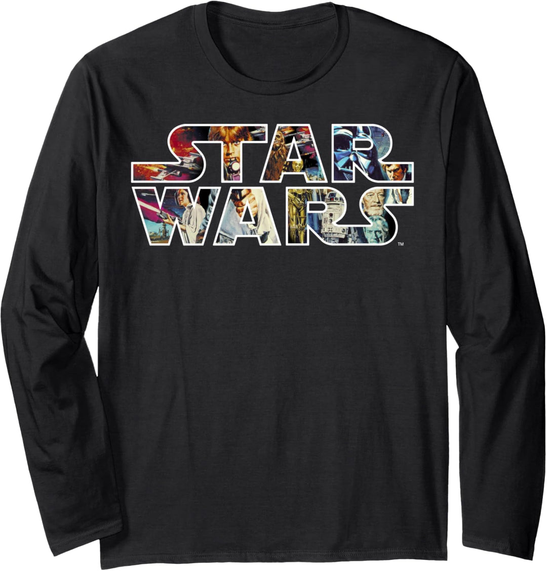 Star Wars Logo Portrait Filled Langarmshirt