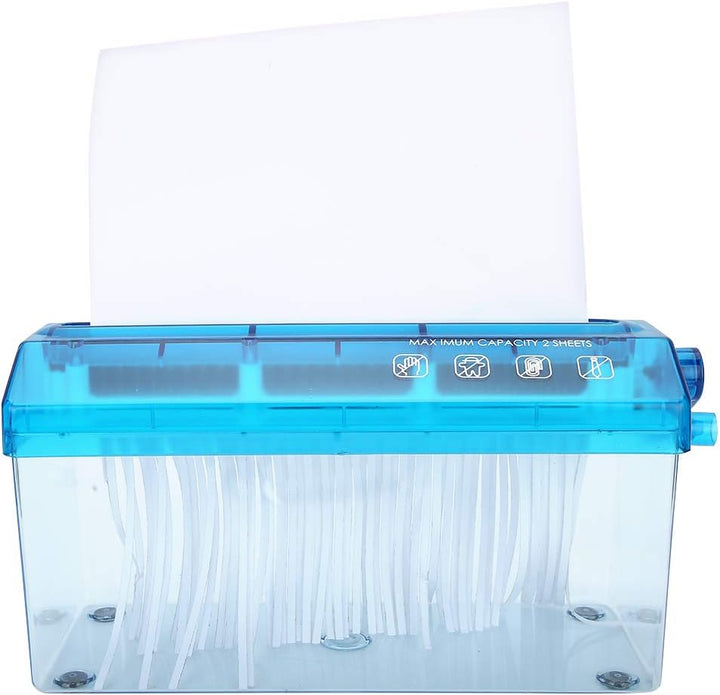 CHICIRIS Mini-Desktop-Handbuch A4 Hand Shredder Schredet Papier Effizient für den Schutz der Bürover
