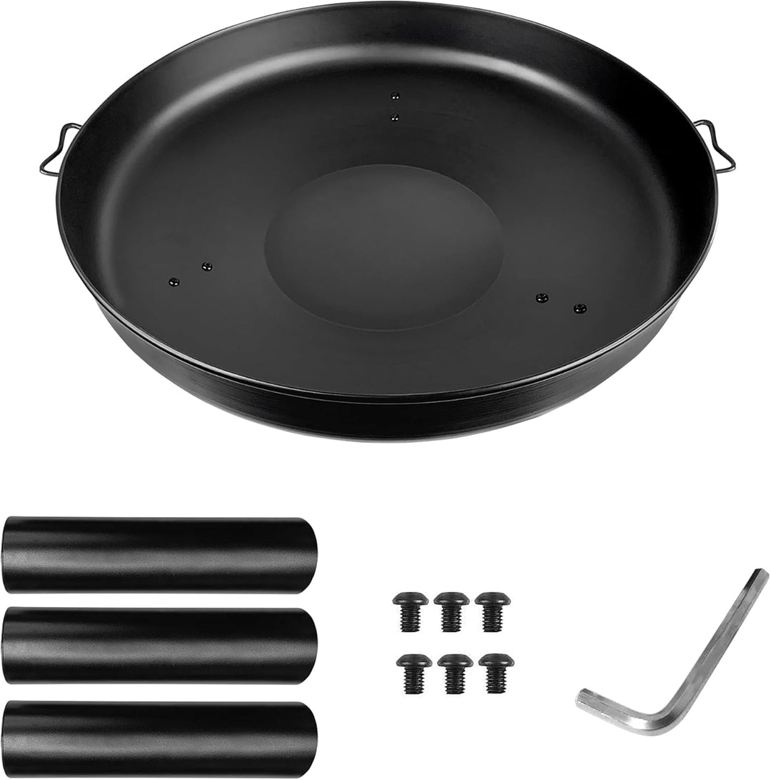 Froadp Feuerschalen für den Garten Rund Ø80cm Feuerstelle aus Metall Multifunktionale Feuerkorb mit