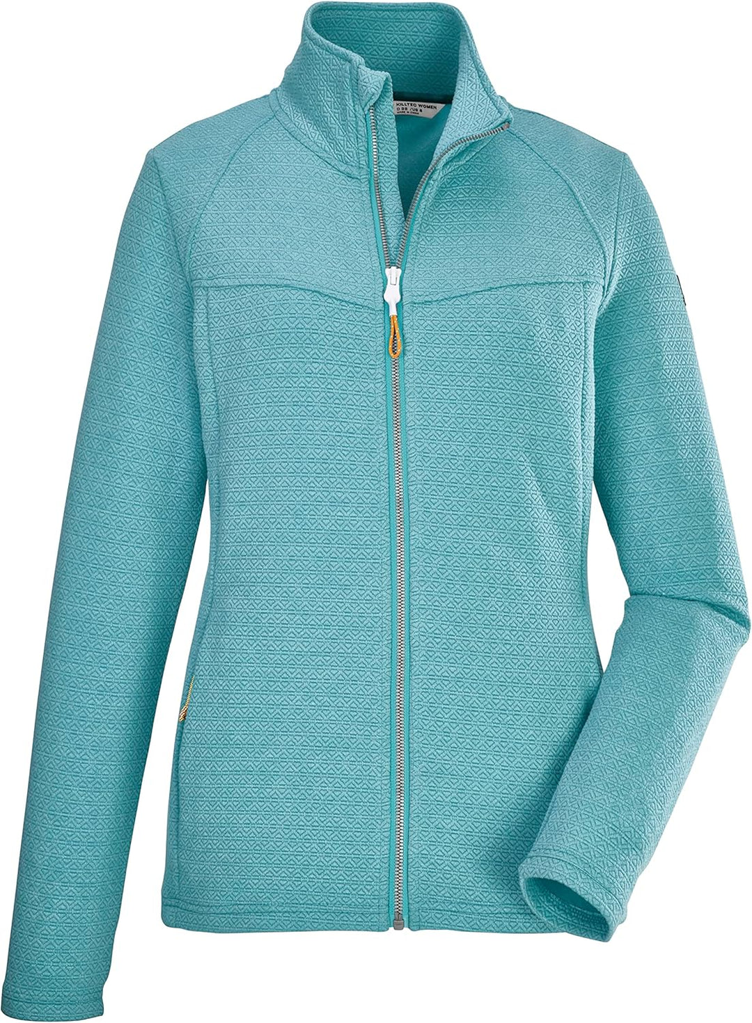 Killtec Damen Kos 102 Wmn Flx Jckt Stretchjacke mit Stehkragen/Fleecejacke 36 aqua, 36 aqua