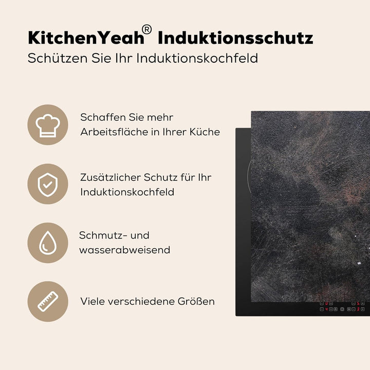 KitchenYeah© Herdabdeckplatte 70x52 cm Einteilig Küche Herdabdeckung Induktionsfeld Ceranfeld Herdab