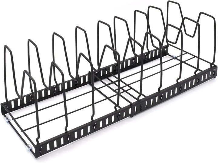 joeji's Kitchen Topfdeckelhalter Pfannenhalter für Schrank Schublade, Deckelhalter Küche, 9 Verstell