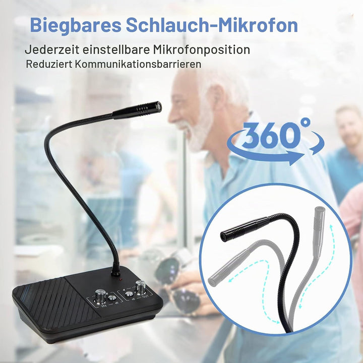 Fenstersprechanlage,Fenster Lautsprechersystem,Fenster Gegensprechanlage für Bank,Krankenhaus,Restau