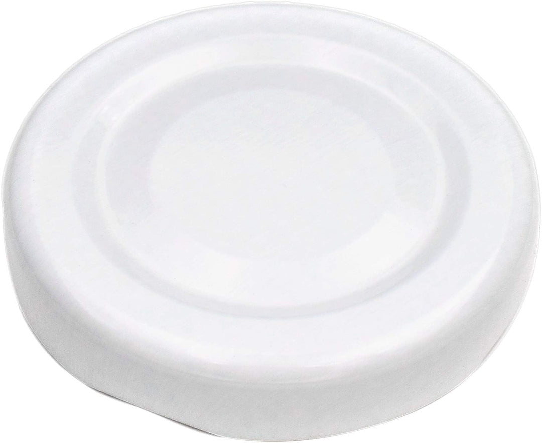 gouveo 48er Set Einmachgläser 40 ml Mini mit Schraub-Deckel weiss - Mini Vorratsgläser mit Drehversc