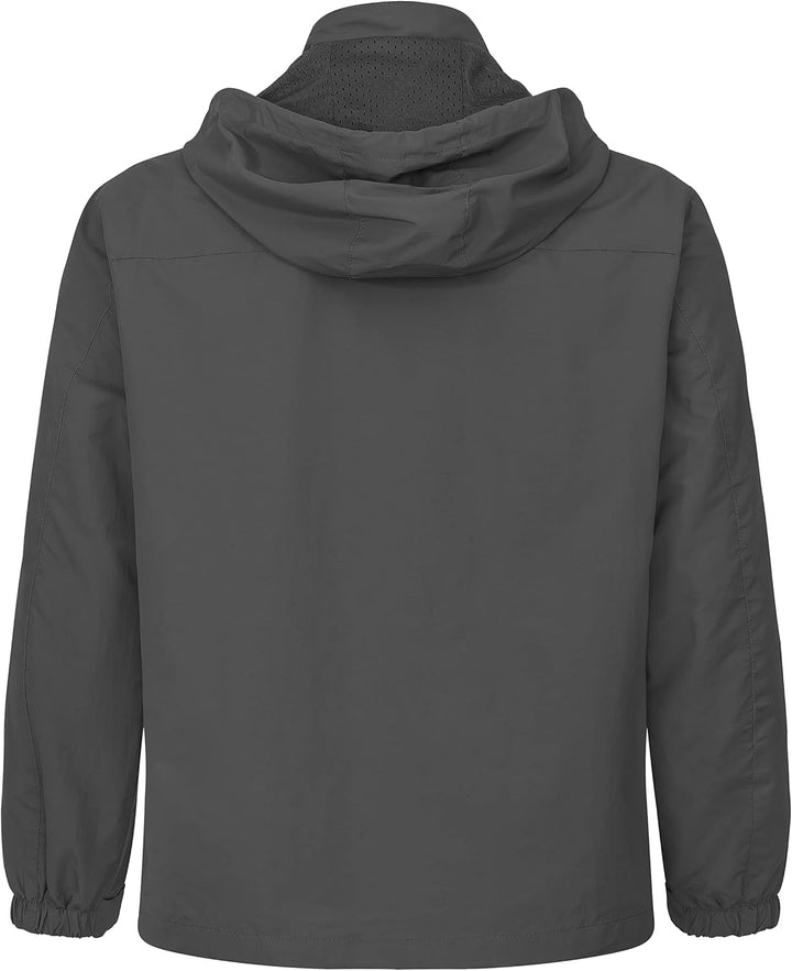 FALKENSTEJN Summer Windbreaker Anorak Windjacke leichte Jacke S Anthracite, S Anthracite