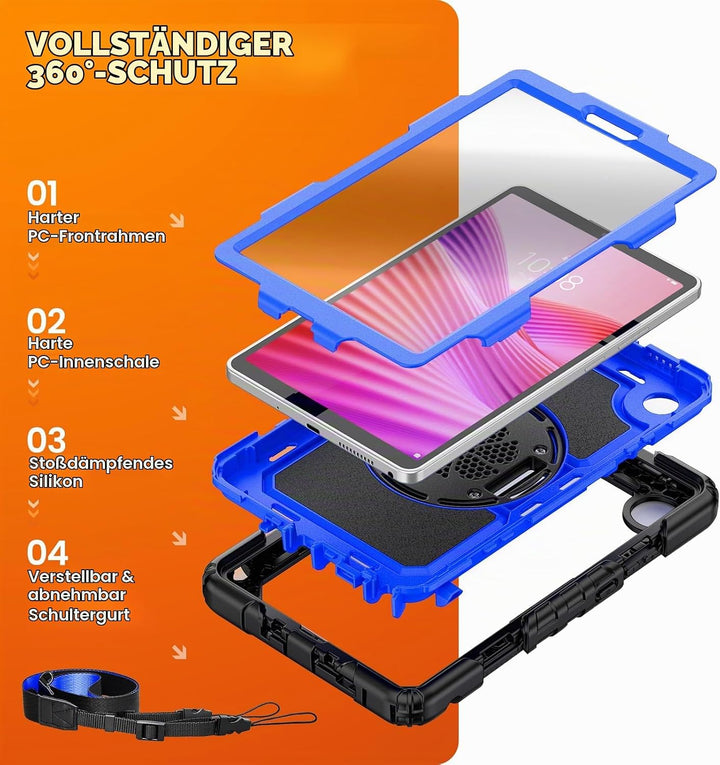 SEYMAC stock Hülle für Lenovo Tab One/Tab K9 (TB-305FU/TB-305XU) 8.7 inch 2025, Stossfeste Hülle mit