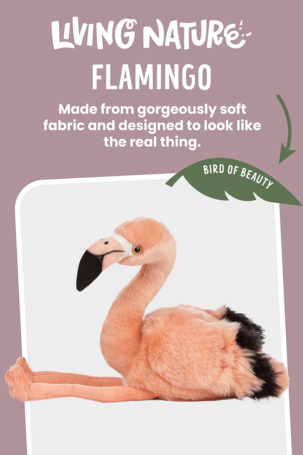 Living Nature Stofftier - Flamingo (30cm) Flamingo (30 cm), Flamingo (30 cm)