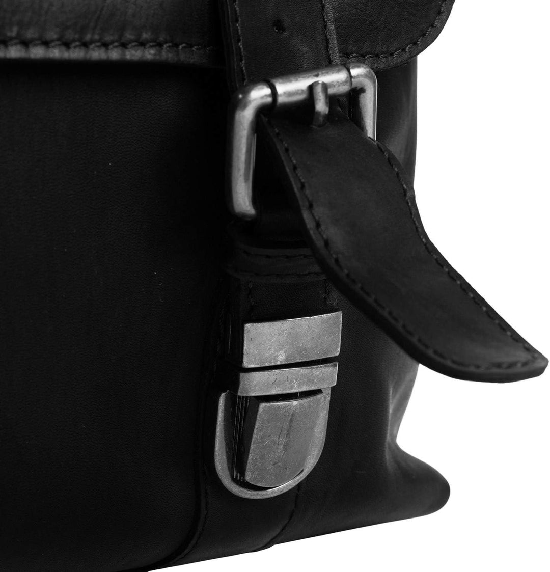 The Chesterfield Brand Jules - Schultertasche 13" Leder 38 cm Schwarz, Schwarz