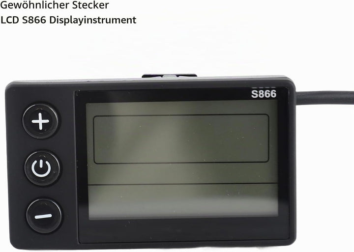 S866 Elektrofahrrad, LCD-Messgerät, 24 V, 36 V, 48 V, Display, Fahrradcomputer, Roller-Bedienfeld mi