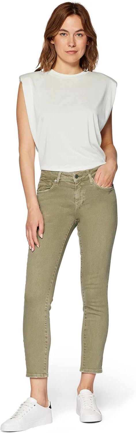 Mavi Damen Damen Jeans Hose Adriana Stretchdenim Light Indigo Glam [22737]