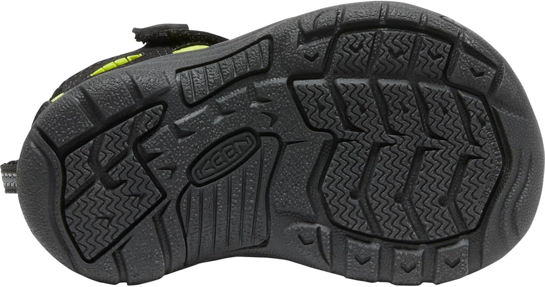 KEEN Unisex Kinder Newport H2 Sandalen 29 EU Black Lime Green, 29 EU Black Lime Green