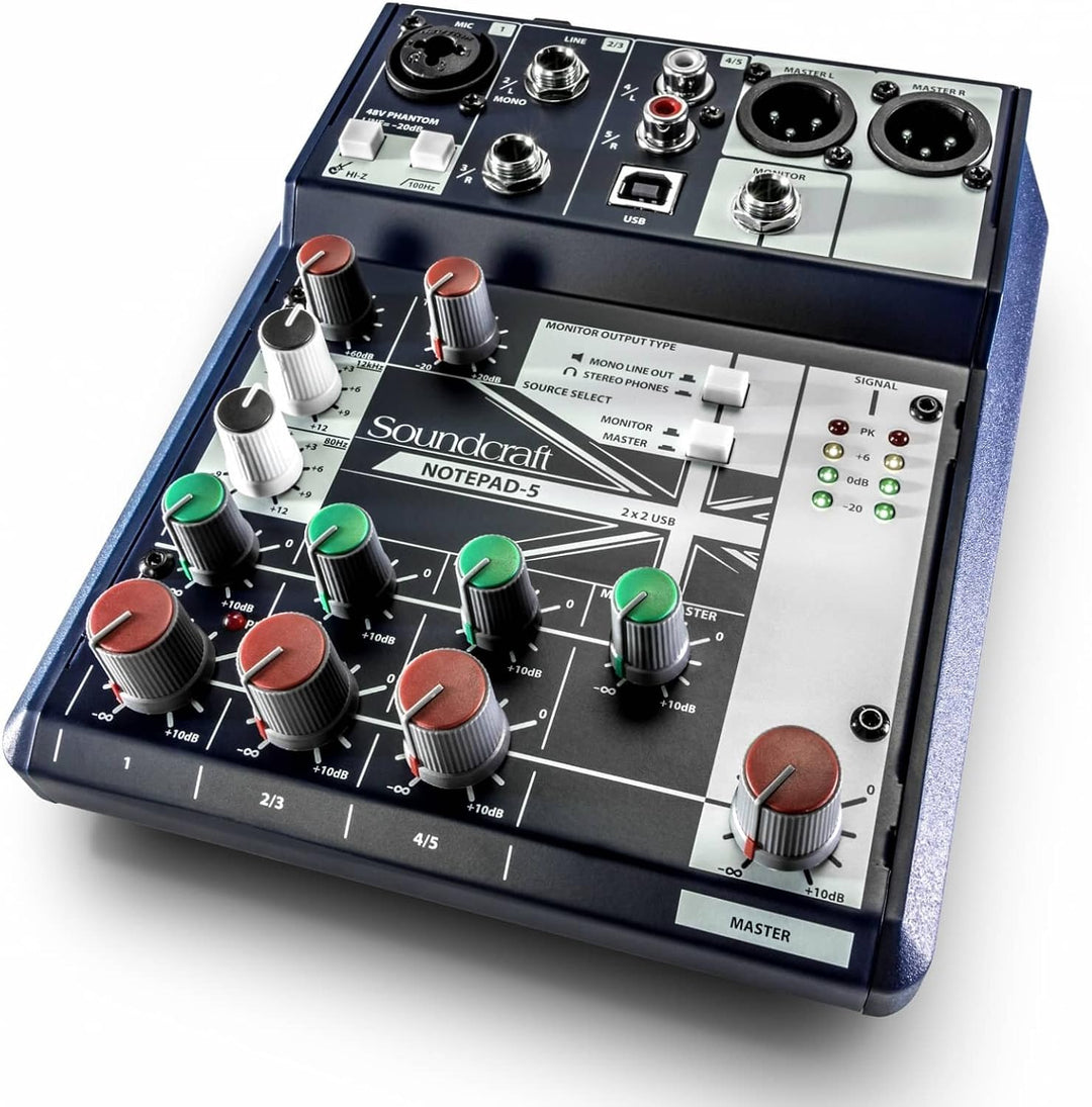 Soundcraft Notepad 5 Notepad 5 FX, Notepad 5 FX