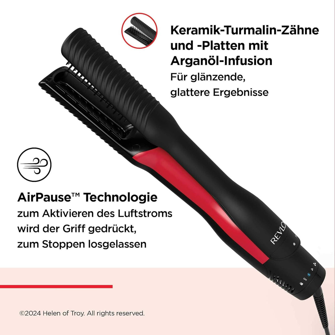 Revlon One-Step Air Straight 2-in-1-Trockner und Luftglätter || Trocknen und Glätten mit warmer Luft